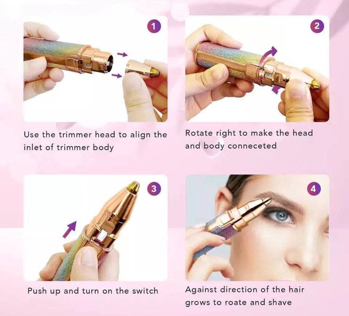 2 in 1 Electric Eyebrow Trimmer
