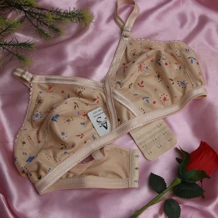 4-Piece Summer Fabric Printed jersy Bra Set